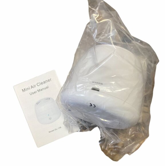 Rechargeable Mini Air Purifier White Compact Design USB Charging‎ Port - Picture 5 of 6